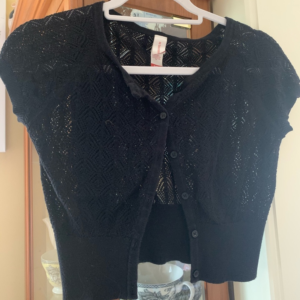 Black Short Cardigan